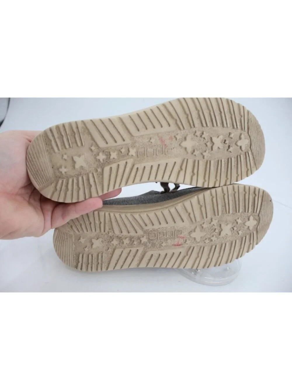 Hey Dude Wendy Size 7 Women’s Slip On Shoes Comfy Stretch Steppa Gray